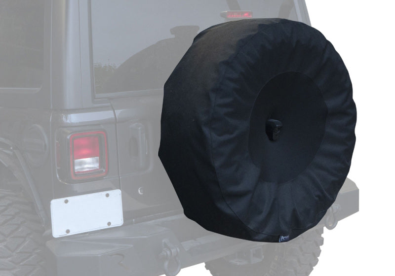 Rampage 2018-2019 Jeep Wrangler(JL) Sport 2-Door Tire Cover w/Camera Slot 30in-32in - Black 773555