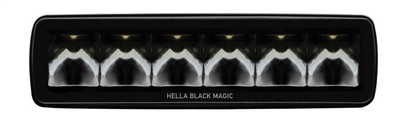 Hella Universal Black Magic 6 L.E.D. Mini Light Bar - Spot Beam 358176211