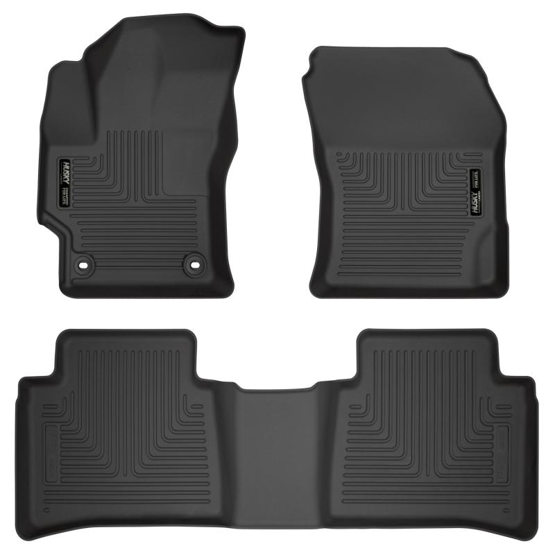 Husky Liners 2020 Toyota Corolla Weatherbeater Black Front & 2nd Seat Floor Liners 95751 Main Image