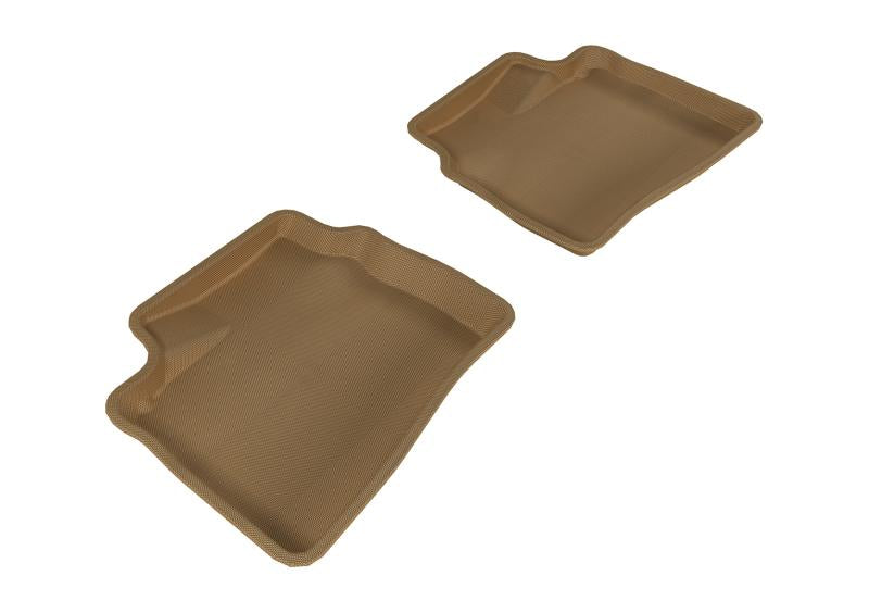 3D MAXpider 2007-2010 Hyundai Elantra Kagu 2nd Row Floormats - Tan L1HY02921502 Main Image