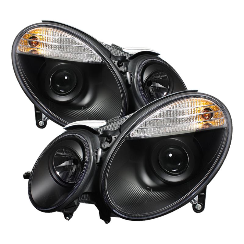 Spyder Mercedes Benz E-Class 07-09 Projector Headlights Halogen Model Only - Blk PRO-YD-MBW21107-BK 5042217 Main Image