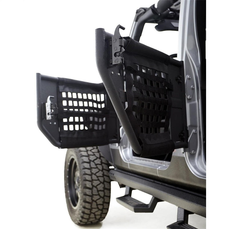 Rampage 2007-2018 Jeep Wrangler(JK) Unlimited 4-Door Tube Doors With Netting - Black 7684