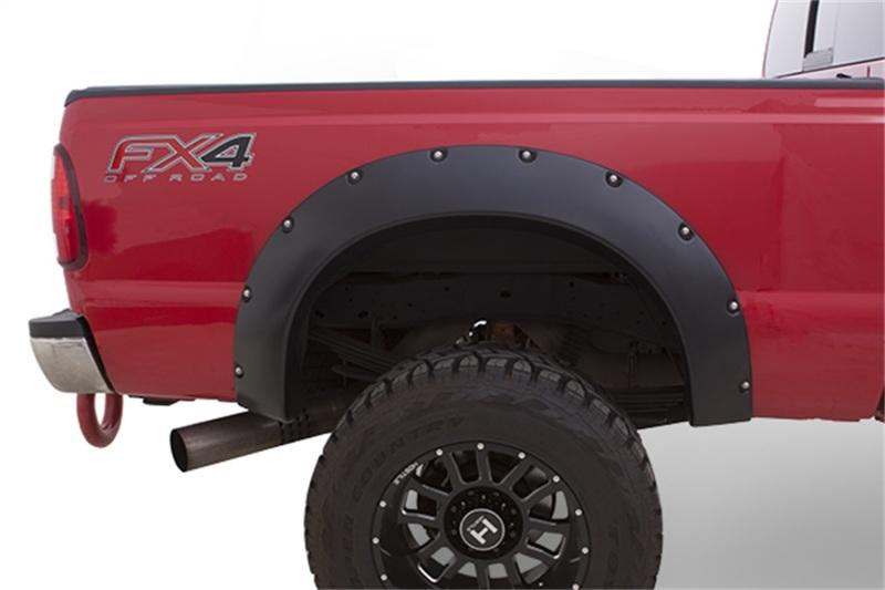 Bushwacker 66-77 Ford Bronco Cutout Style Flares 2pc 5in Of Extra Wheel Well Opening - Black 20005-07 Main Image