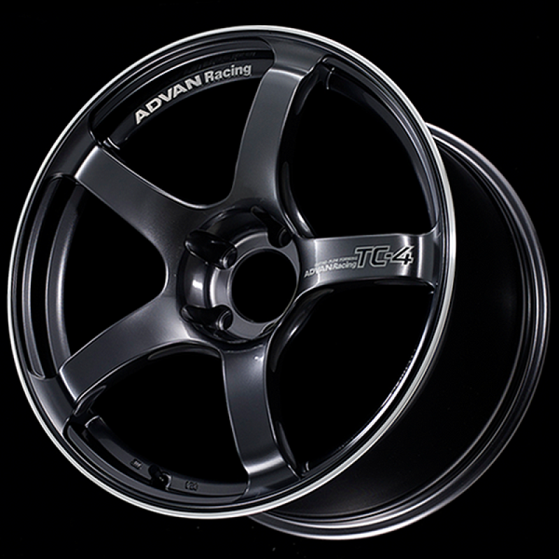 Advan TC4 15x7.0 +42 4-100 Black Gunmetallic & Ring Wheel YAD5E42ABGR