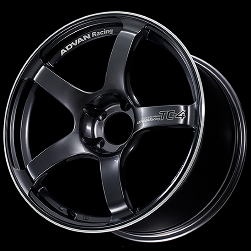 Advan TC4 18x8.5 +45 5-100 Racing Black GunMetallic & Ring Wheel YAD8H45DBGR