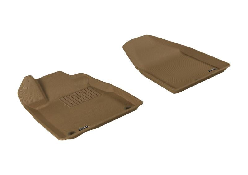 3D MAXpider 2007-2013 Acura MDX Kagu 1st Row Floormat - Tan L1AC00011502 Main Image