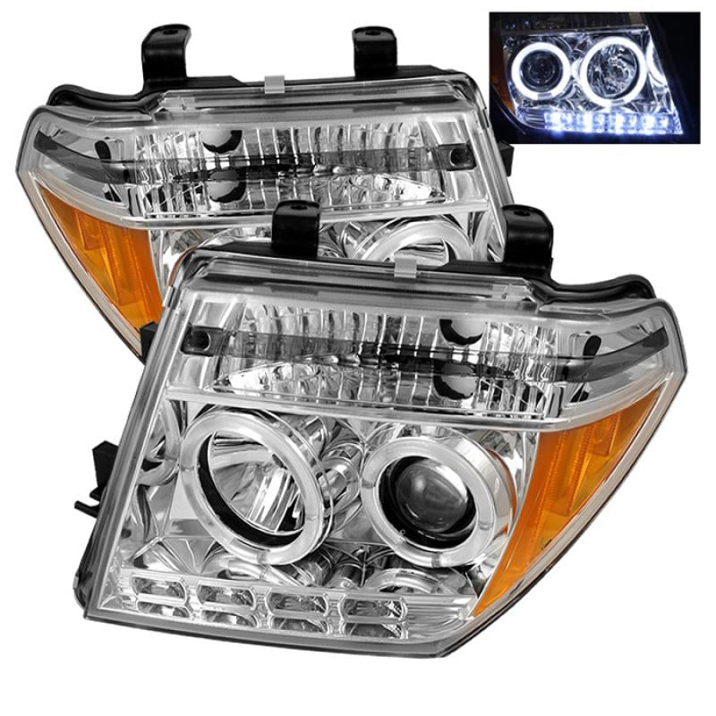 Spyder Nissan Frontier 05-08 Projector Headlights LED Halo LED Chrm PRO-YD-NF05-HL-C 5011534 Main Image