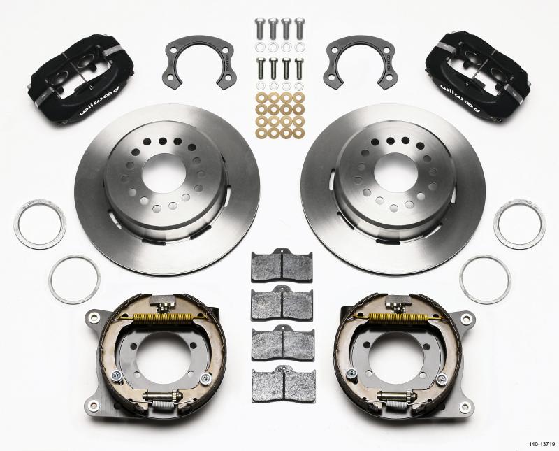 Wilwood Forged Dynalite P/S Park Brake Kit Ford 8.8 Special w/2.50in Offset-5 Lug 140-13719 Main Image