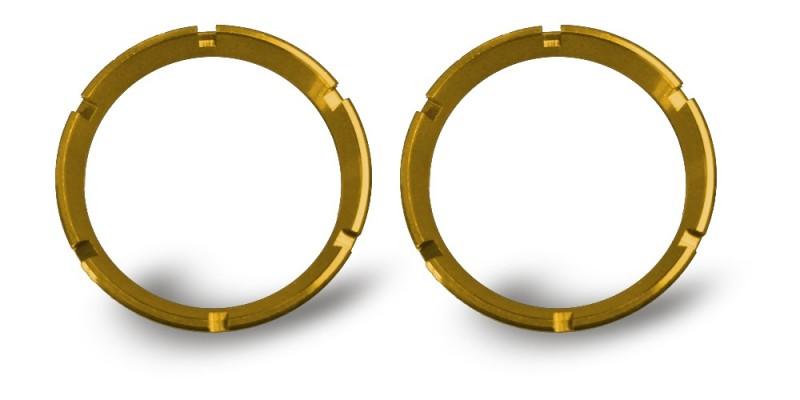 KC HiLiTES FLEX Series Colored Bezel Rings (2 Pack) - Gold 30552 Main Image