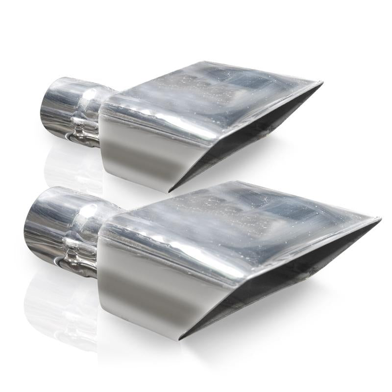 Stainless Works Hot Rod Box Exhaust Tips 2in Inlet 7010200 Main Image