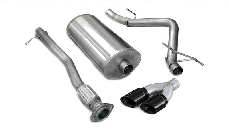Corsa 07-08 Chevrolet Silverado 4.8L V8 3in Cat-Back Single Side w Twin 4in Black Pro-Series Tips 14269BLK Main Image