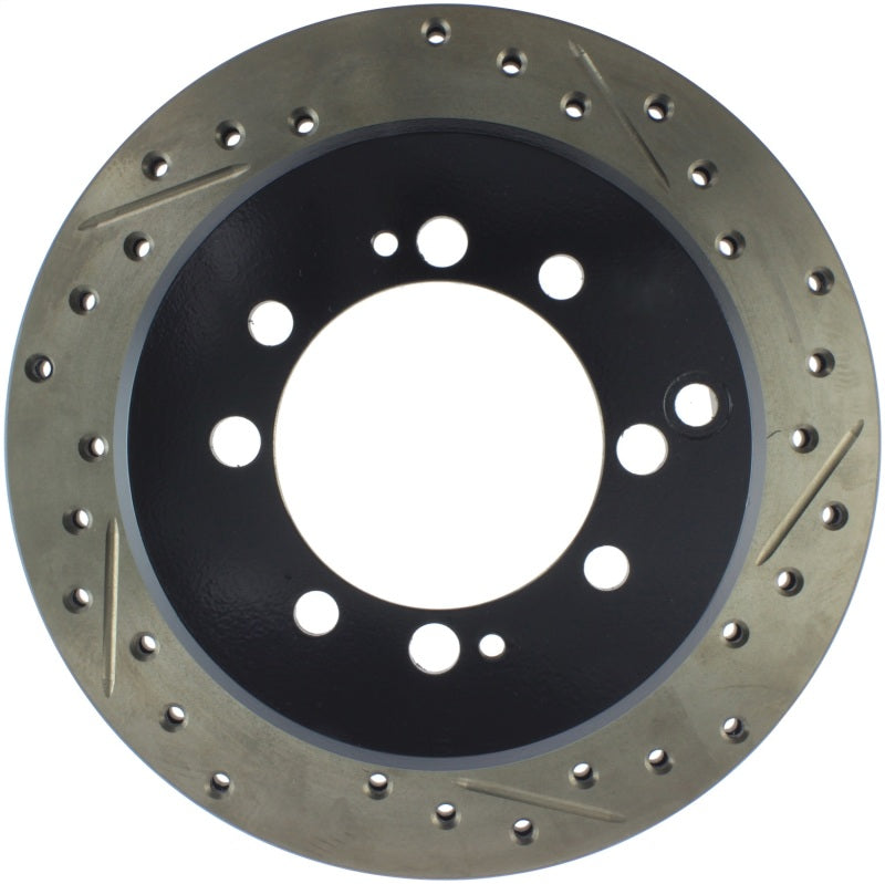 StopTech Sport Drilled/Slotted Brake Rotor; Rear Left