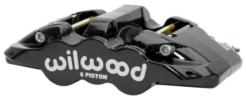 Wilwood Caliper - Aero6-DS Forged Six-Piston Caliper - 6.52in Piston 1.25in Rotor - Black 120-15526-BK