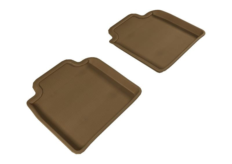 3D MAXpider 2007-2012 Lexus LS460L/LS600HL Kagu 2nd Row Floormats - Tan L1LX04021502 Main Image