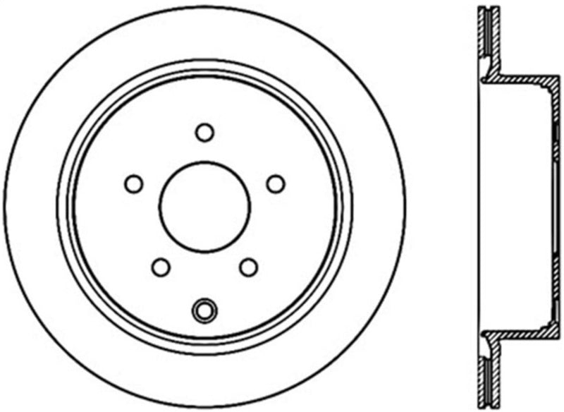 StopTech Sport Cryo Drilled/Slotted Brake Rotor; Rear Right