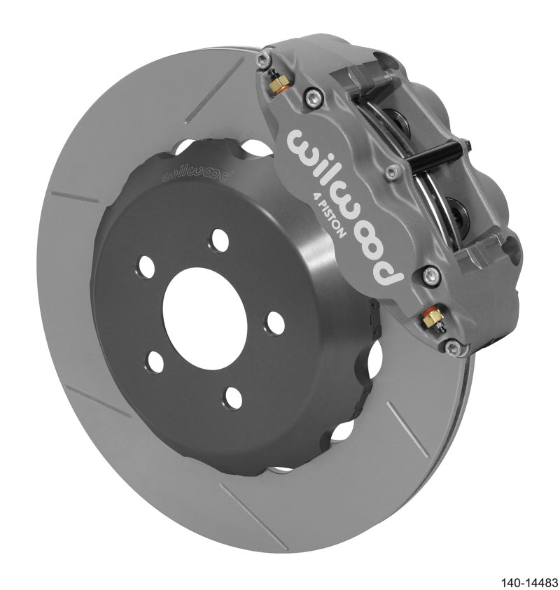 Wilwood 15+ Ford Mustang Forged Superlite 4R Rear Big Brake Kit 14.00in Rotor (Anodized) 140-14483