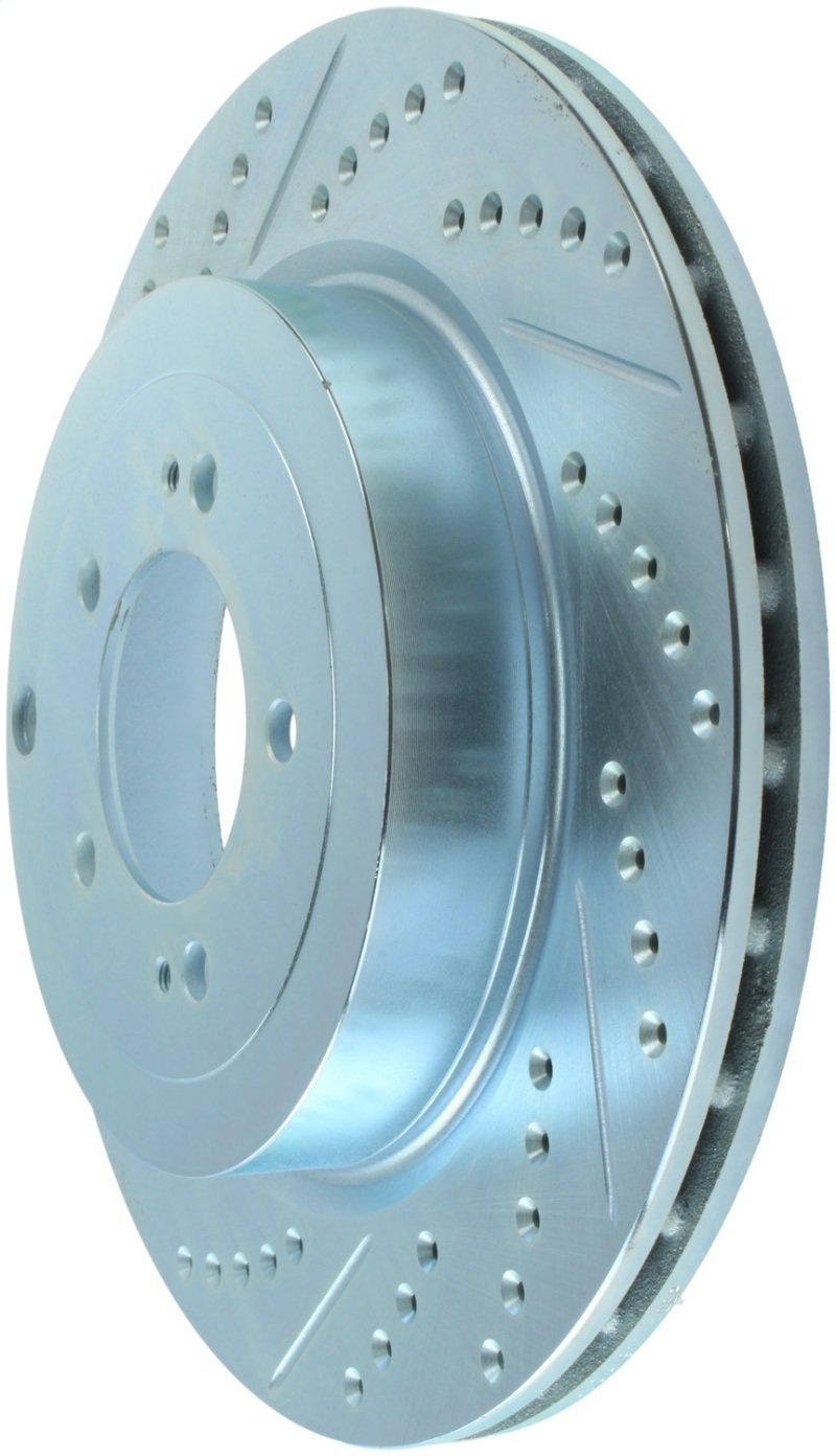 StopTech Select Sport 08-11 Mitsubishi Evo X Slotted and Drilled Right Rear Rotor 227.46075R Main Image