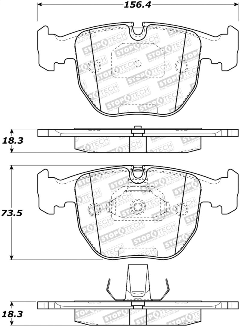 StopTech Street Brake Pads 308.06811 Main Image