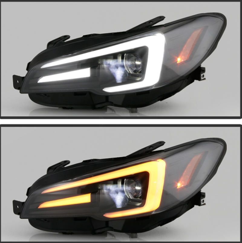 Spyder Subaru Impreza WRX 15-20 Halogen High-Power LED Headlights- Black PRO-YD-SWRX15HALAP-SBSEQ-BK 5088093