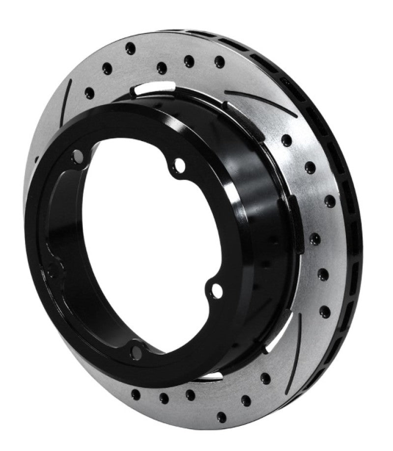 Wilwood Rotor-1.91in Offset-SRP-BLK-Drill-LH 11.00 x .810 - 5 x 5.75in Floater 160-13955-BK