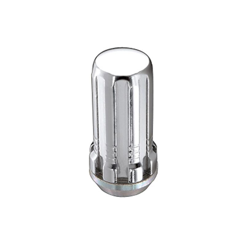 McGard SplineDrive Lug Nut (Cone Seat) M14X1.5 / 1.648in. Length (Box of 50) - Chrome (Req. Tool) 65036 Main Image