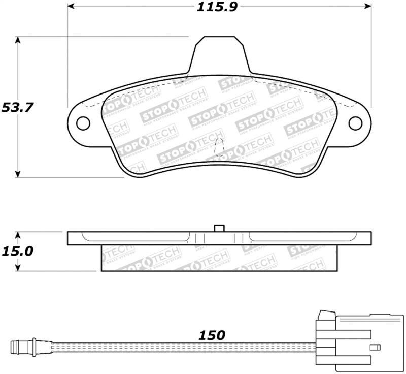 StopTech Street Brake Pads 308.06610 Main Image