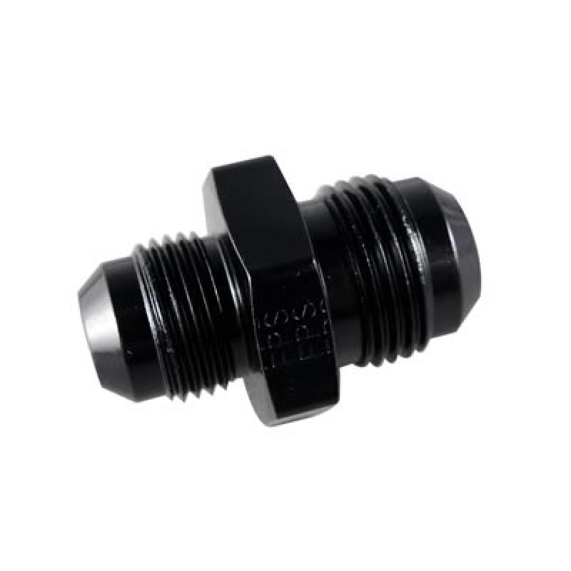 Fragola -10AN x 7/8-20 Male Adapter-Dual Feed - Black 491958-BL