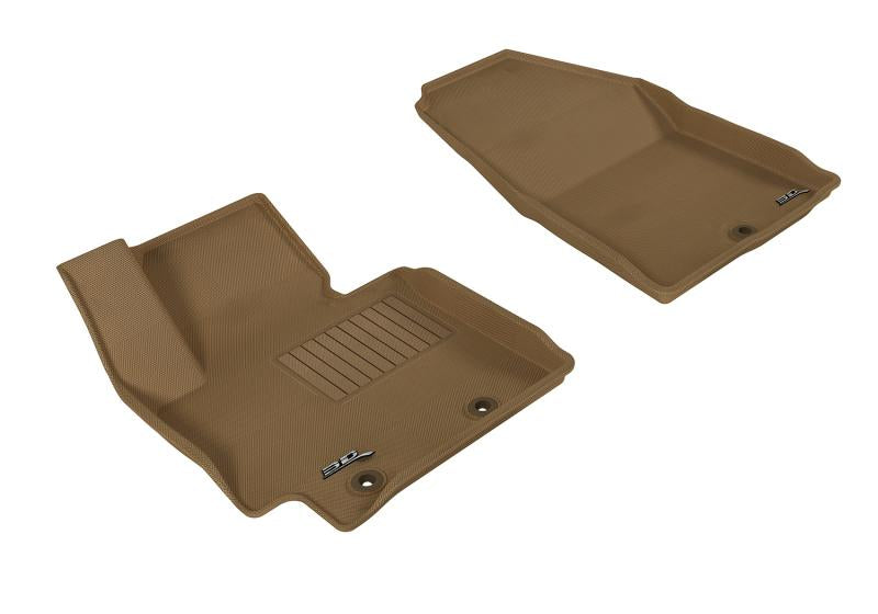 3D MAXpider 2014-2019 Kia Soul Kagu 1st Row Floormat - Tan L1KA02011502 Main Image