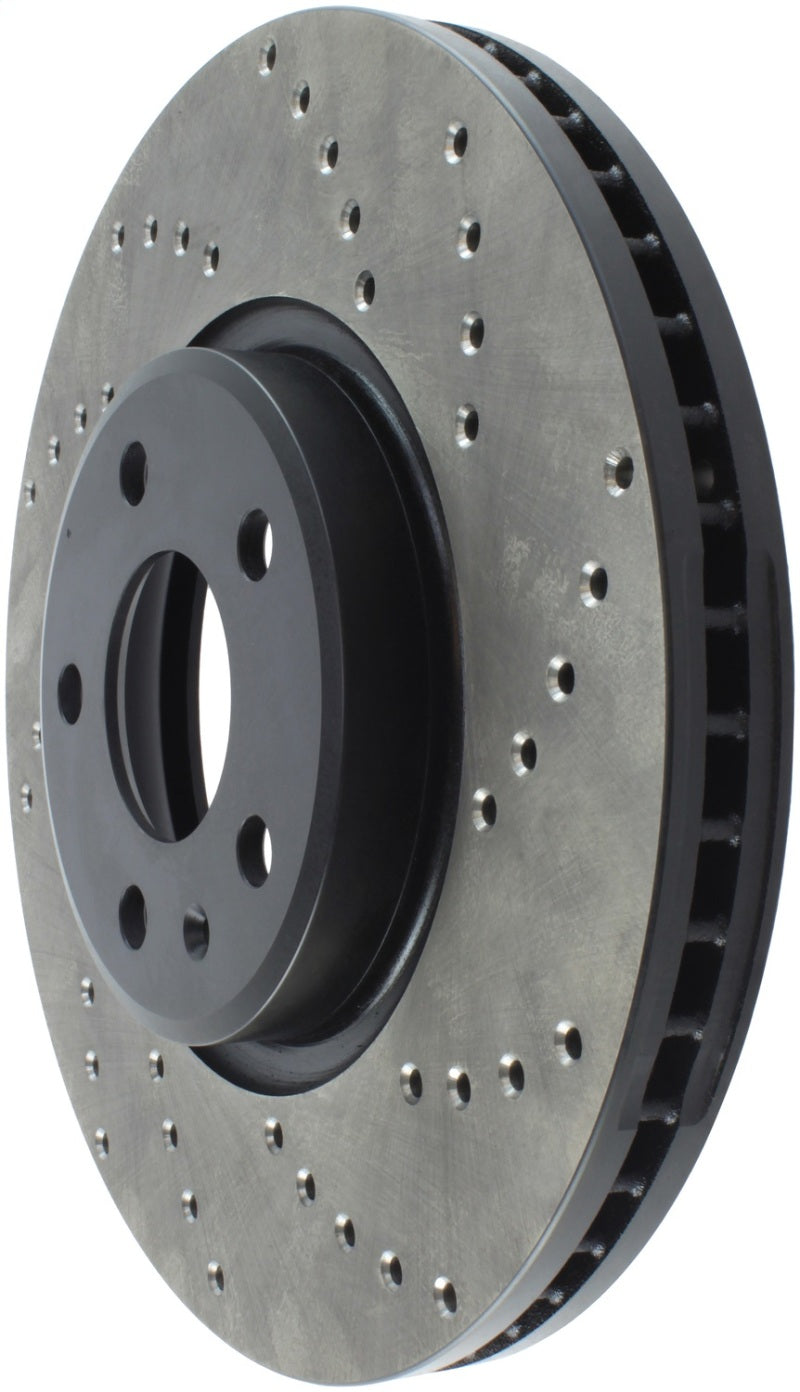 StopTech Sport Cryo Cross Drilled Brake Rotor; Rear Right