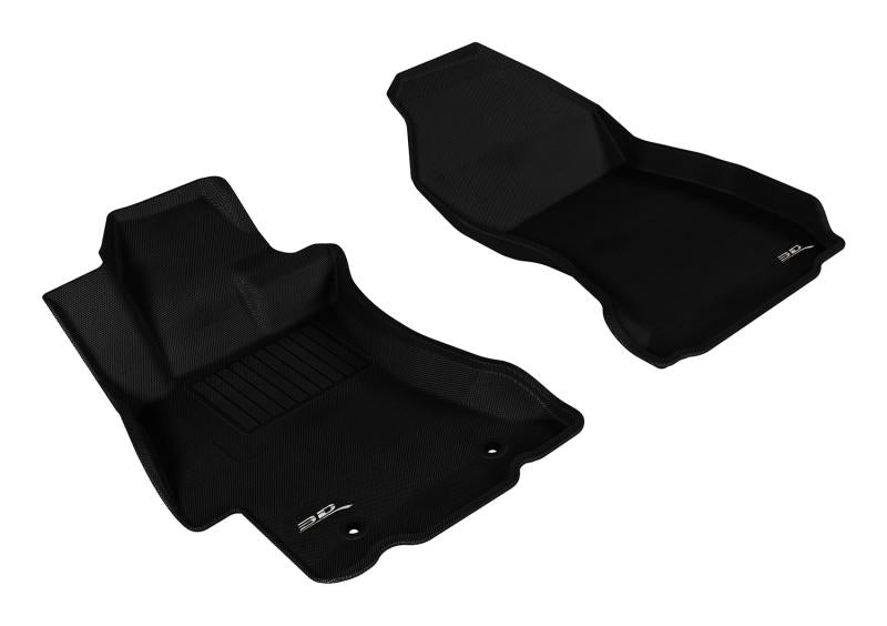 3D MAXpider 2012-2019 Subaru Impreza/XV Crosstrek/WRX/Sti Kagu 1st Row Floormat - Black L1SB00811509 Main Image