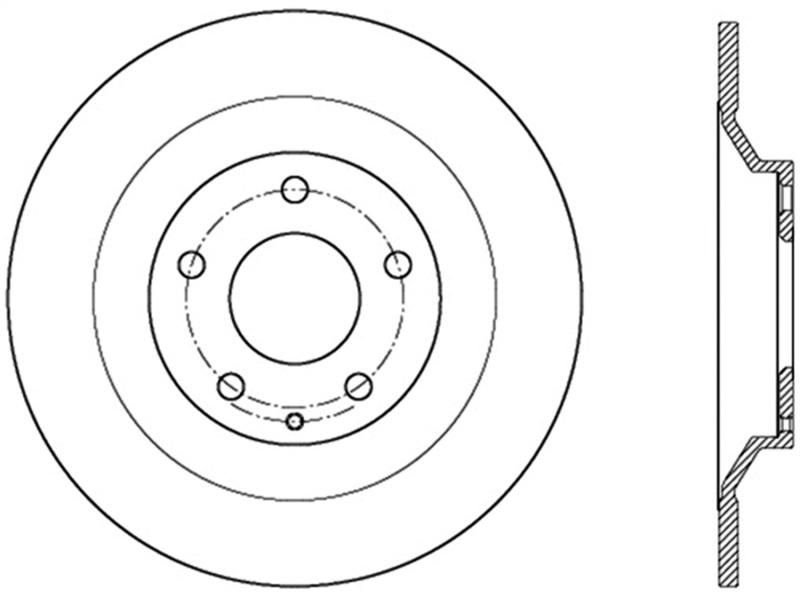 StopTech Slotted Sport Brake Rotor 126.45083SR Main Image