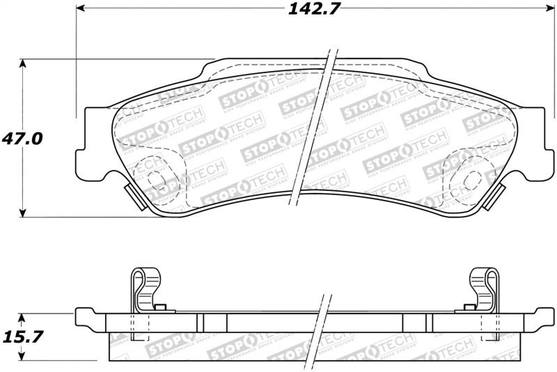 StopTech Street Brake Pads 308.07290 Main Image