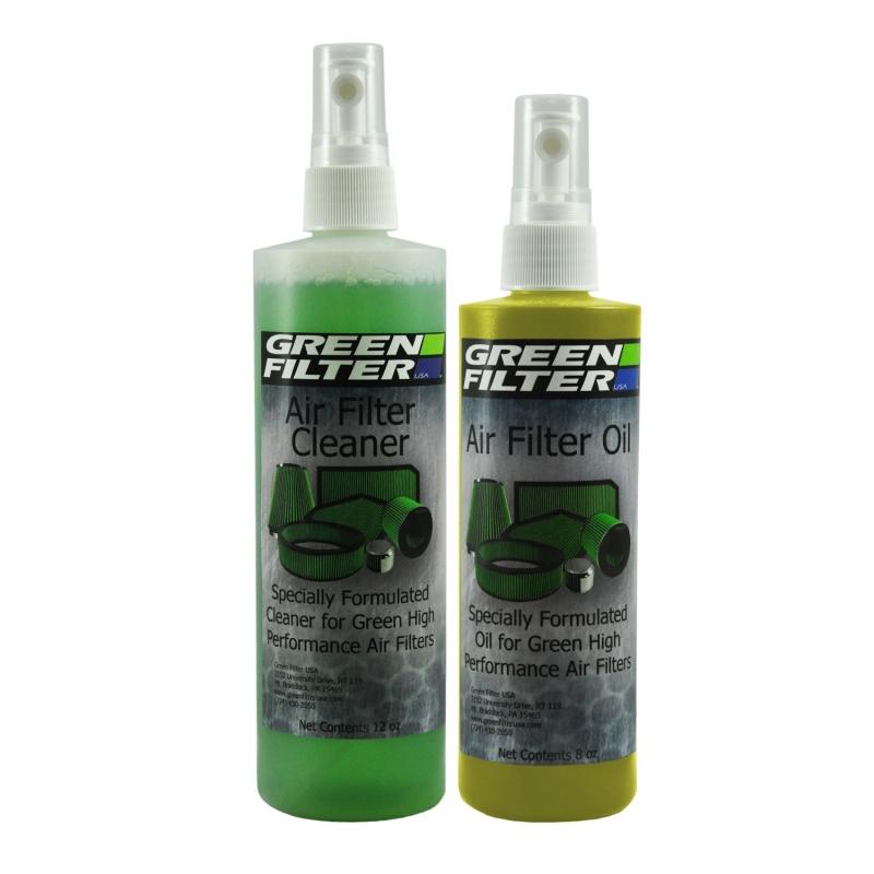 Green Filter Cleaner & Synthetic Oil Kit 12oz Cleaner / 8oz Oil (Yellow) 2805 Main Image