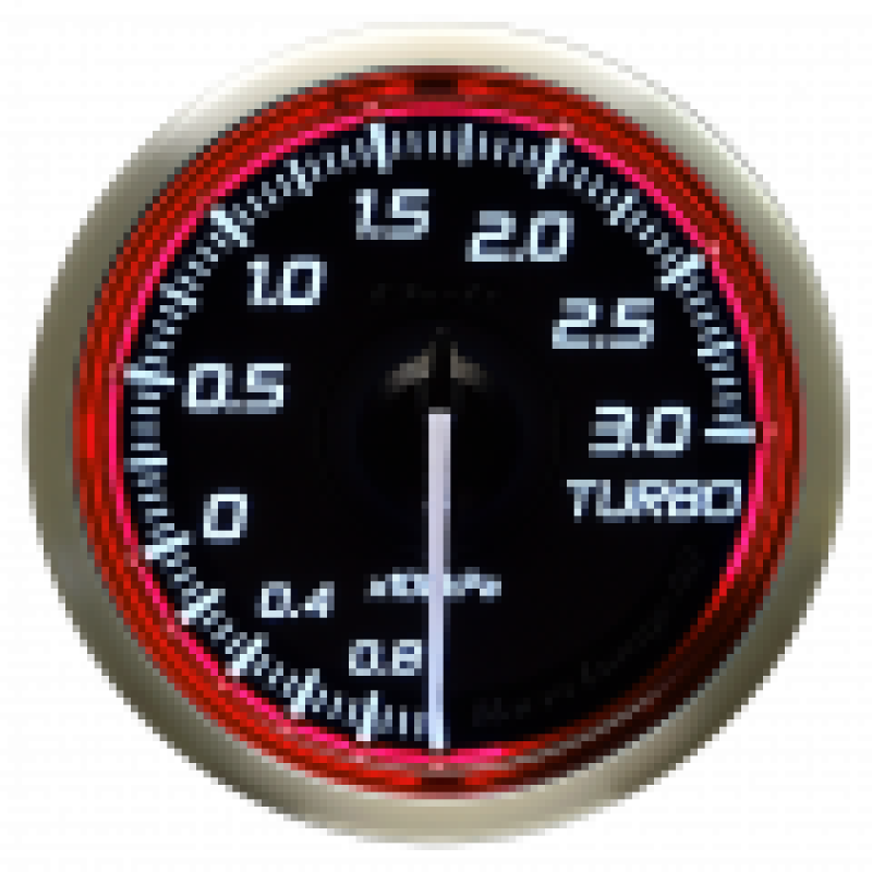 DEFI Racer Turbo Gauge N2 52mm SI 300KPA Red DF16103