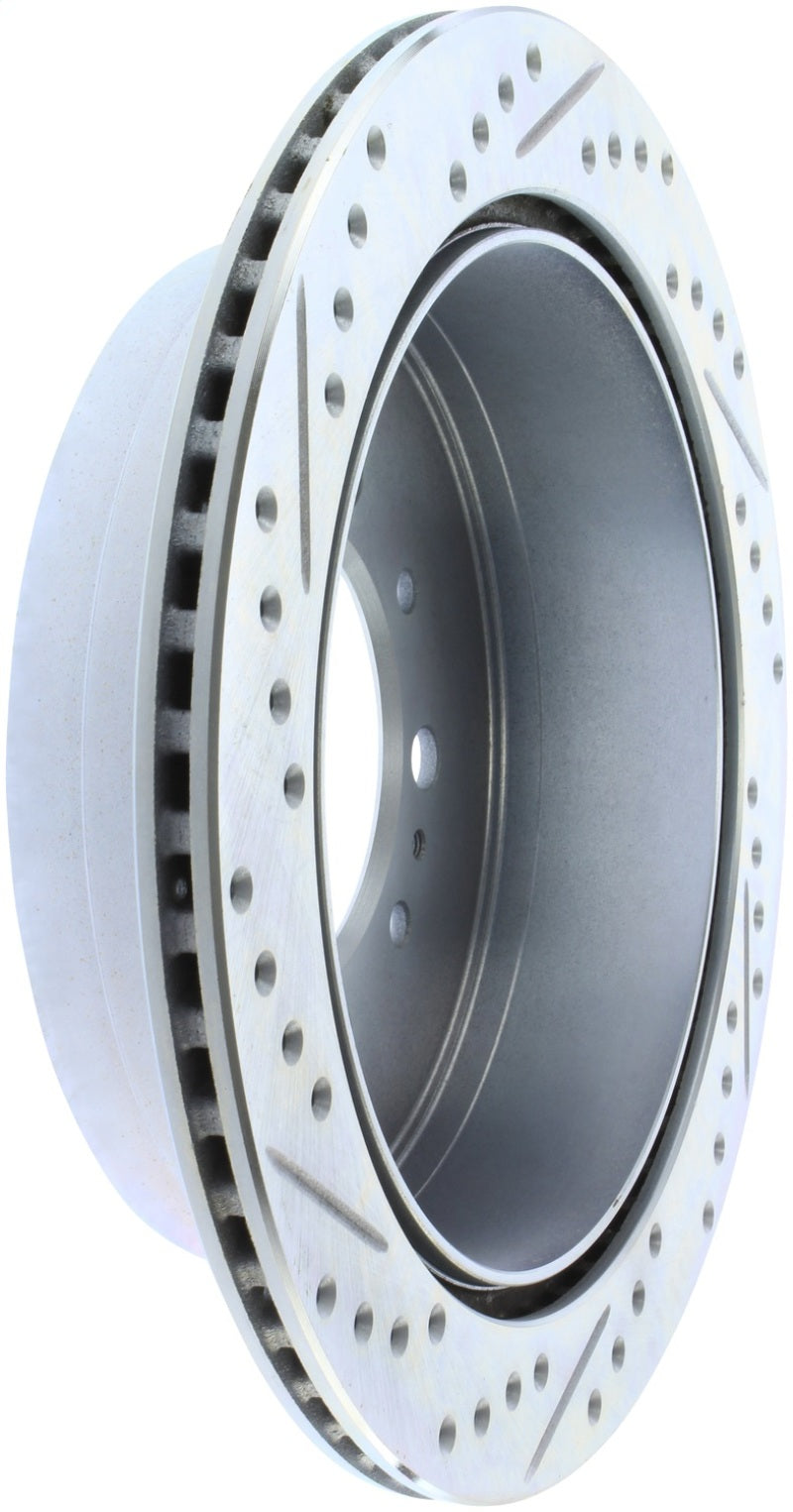 StopTech Select Sport 13-17 Toyota Land Cruiser Sport Drilled / Slotted Rear Driver-Side Brake Rotor 227.44157L