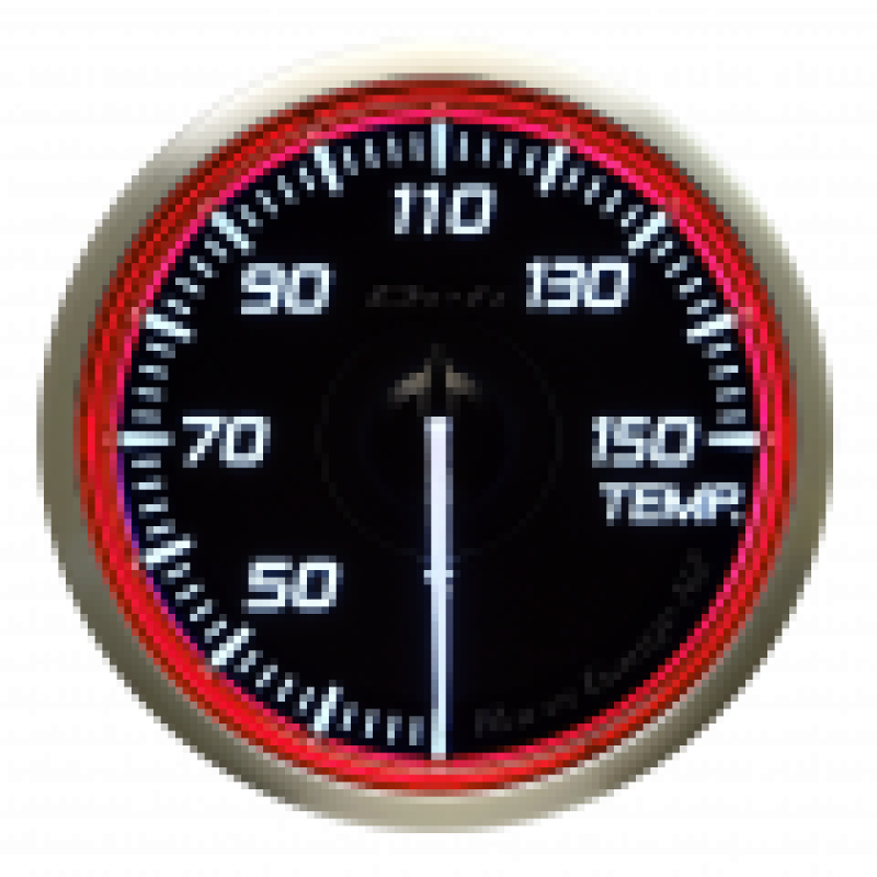 DEFI Racer Gauge N2 60mm Temp 30-150 Degrees (Celcius) Red DF16903