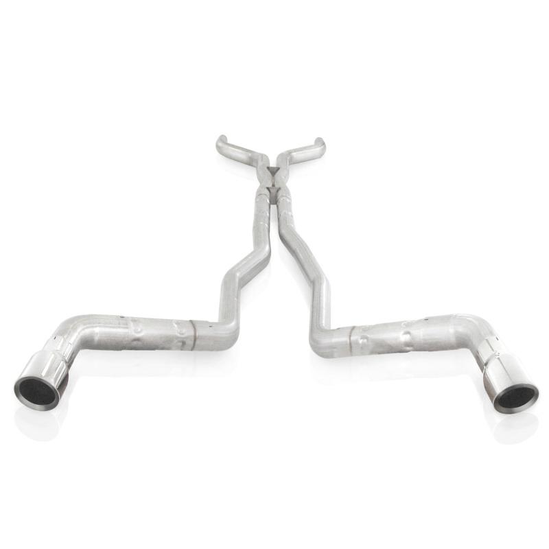 Stainless Works 10-15 Camaro 6.2L 3in Dual Chambered Catback System X-Pipe Factory Connect CA11CB Main Image