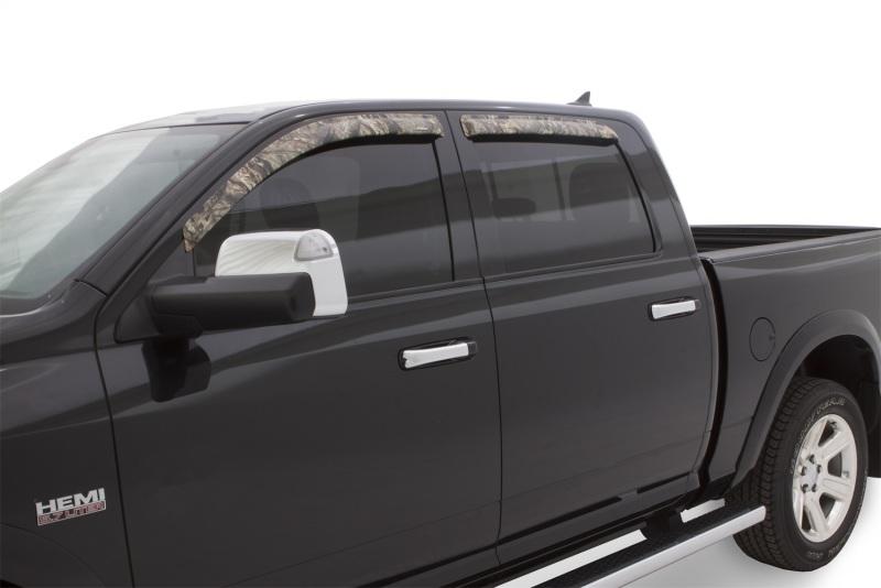 Stampede 2002-2006 Chevy Avalanche 1500 Crew Cab Pickup Tape-Onz Sidewind Deflector 4pc - Camo 6034-15 Main Image