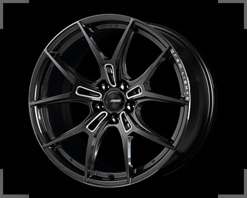 Gram Lights 57FXZ 19x9.5 +20 5-114.3 Super Dark Gunmetal & Machining Rim Edge DC Wheel WGFZ420EH8F