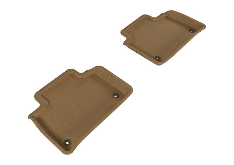 3D MAXpider 2007-2012 Lexus LS460 Kagu 2nd Row Floormats - Tan L1LX03821502 Main Image