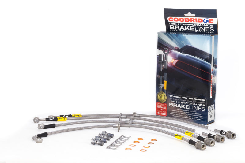 Goodridge SS Brake Line Kit (4 Lines): Subaru LEGACY (2010-2014)