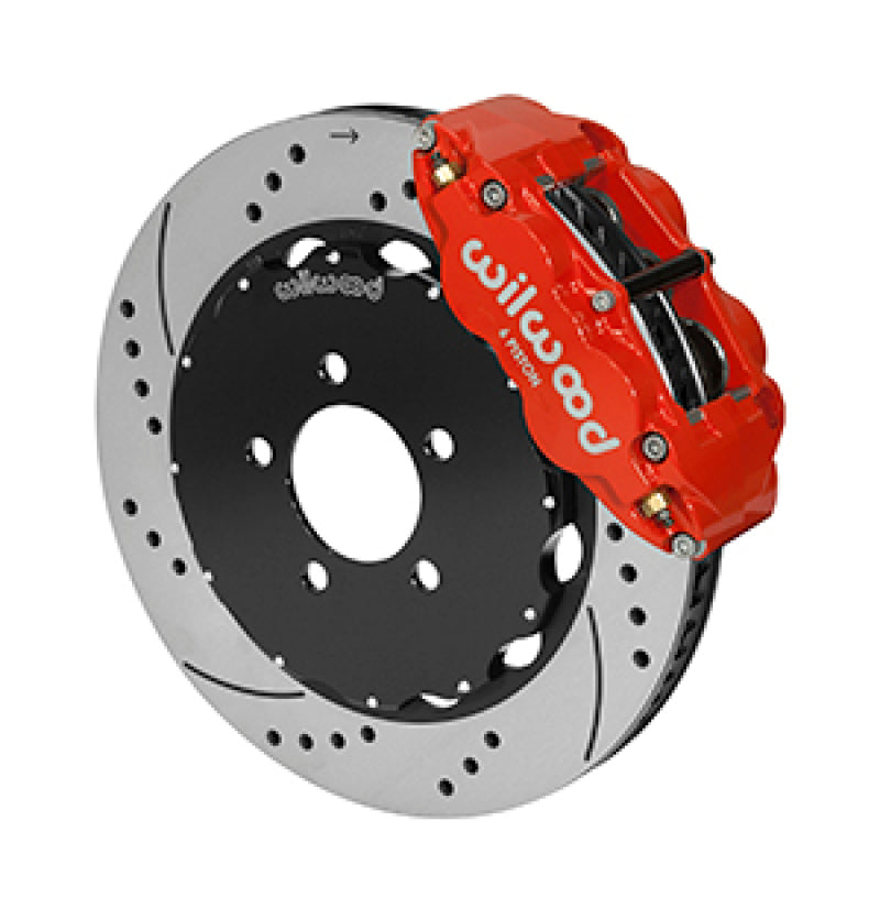 Wilwood Forged Narrow Superlite 6R Front Big Brake Kit 14.00in Red 03-11 Crown Victoria 140-14681-DR