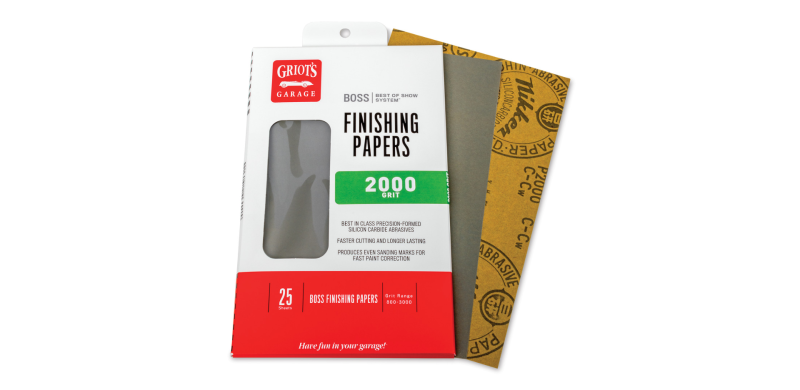 Griots Garage BOSS Finishing Papers - 2000g - 5 .5in x 9in (25 Sheets) B2025