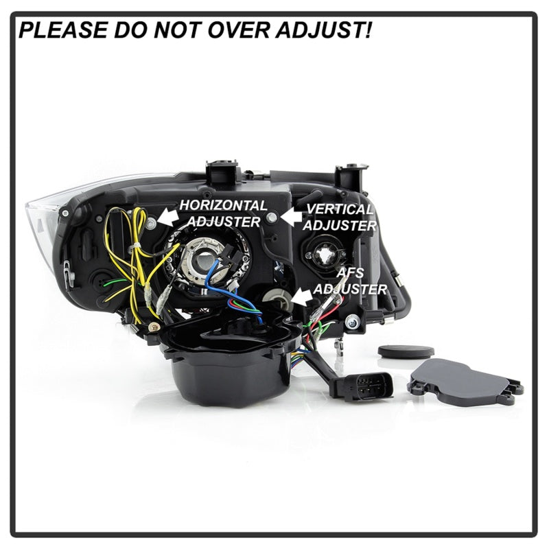 Spyder 09-12 BMW E90 3-Series 4DR Projector Headlights Halogen - LED - Chrome - PRO-YD-BMWE9009-C 5086471