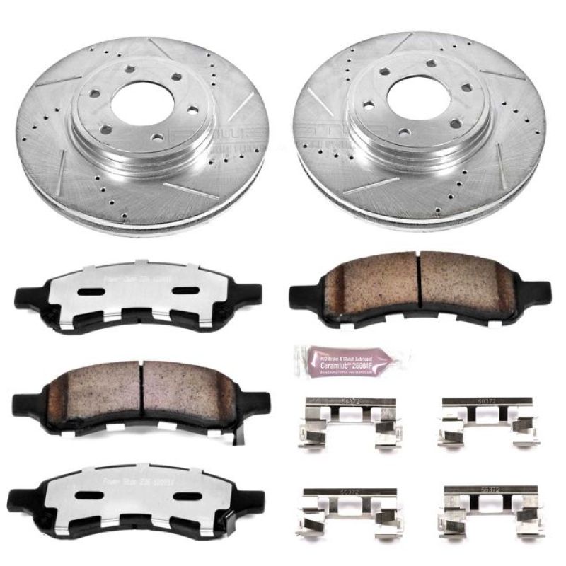 PowerStop PSB Z36 Truck & Tow Kit Brakes, Rotors & Pads Brake Kits - Performance D&S main image