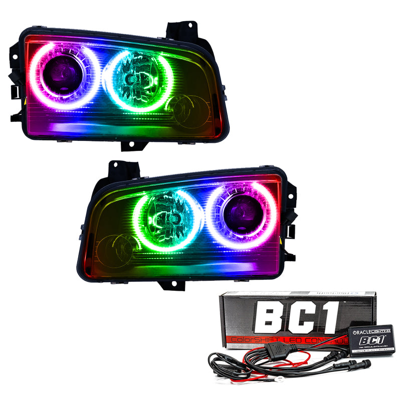 ORACLE Lighting Oracle 08-10 Dodge Charger SMD HL (HID) - ColorSHIFT w/ BC1 Controller 8179-335