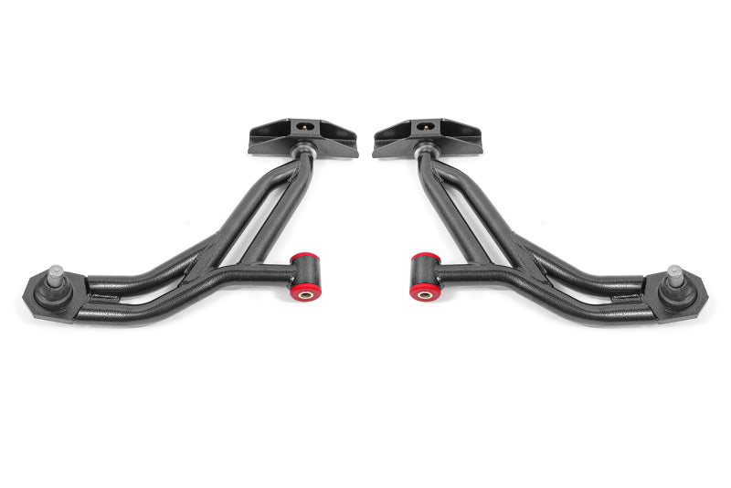 BMR Suspension 05-14 Ford Mustang Lower A-Arms - Black Hammertone - Non-Adjustable AA750H