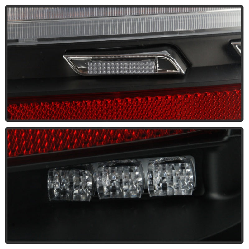 Spyder Porsche 987 Cayman 06-08 / Boxster 09-12 LED Tail Lights - Sequential Signal - Black 5086839