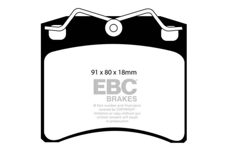 EBC 96-98 Volkswagen Eurovan 2.5L (w/Vented Rotors) Ultimax2 Front Brake Pads UD703 Main Image