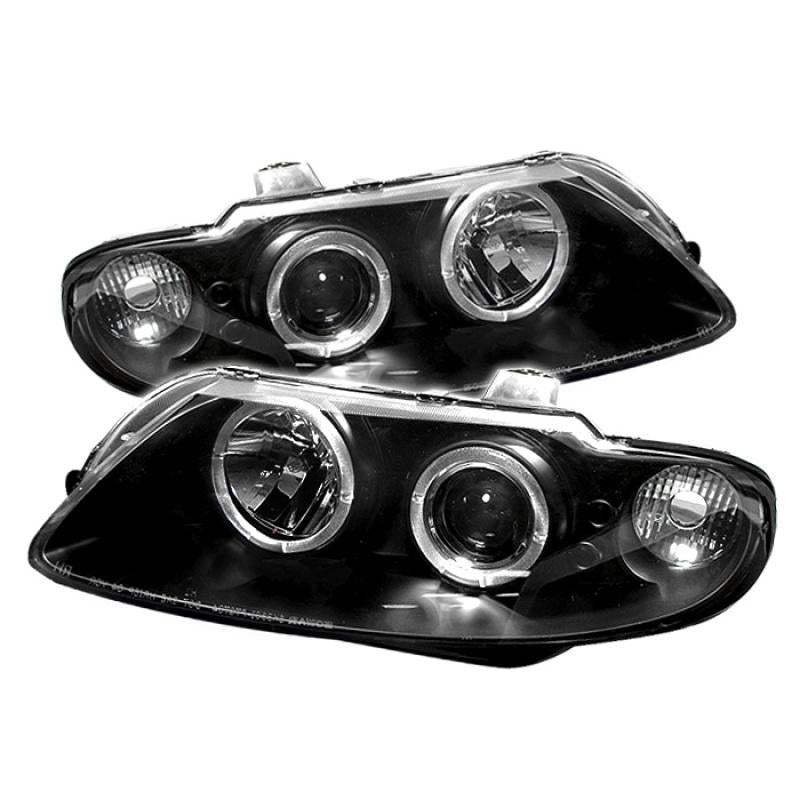 Spyder Pontiac GTO 04-06 Projector Headlights LED Halo LED Black High H1 Low H1 PRO-YD-PGTO04-HL-BK 5011749 Main Image